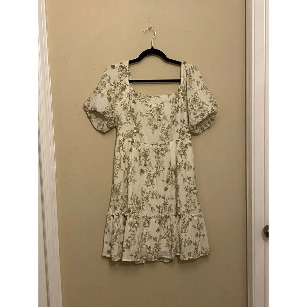 Blu Pepper Blu Pepper Floral Print Dress size L